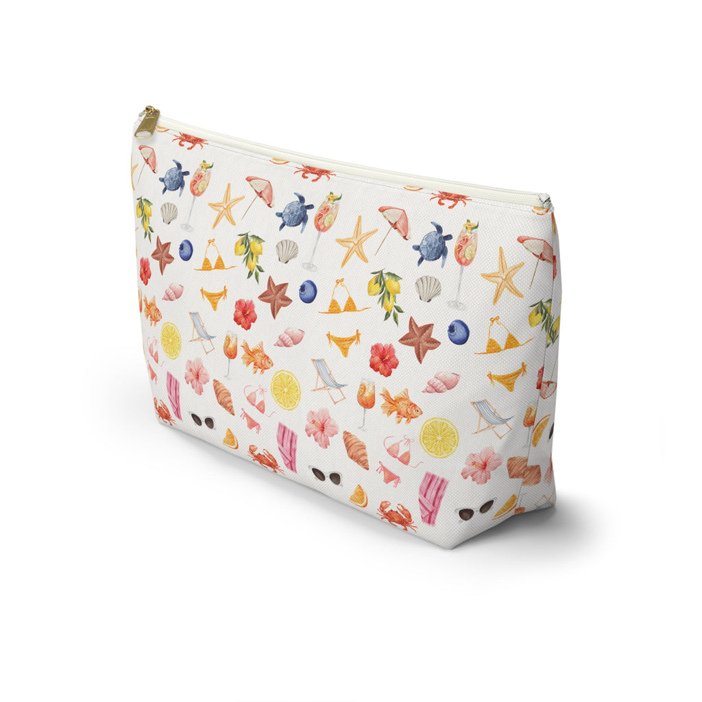 Customizable Beach-Themed Accessory/Makeup Pouch