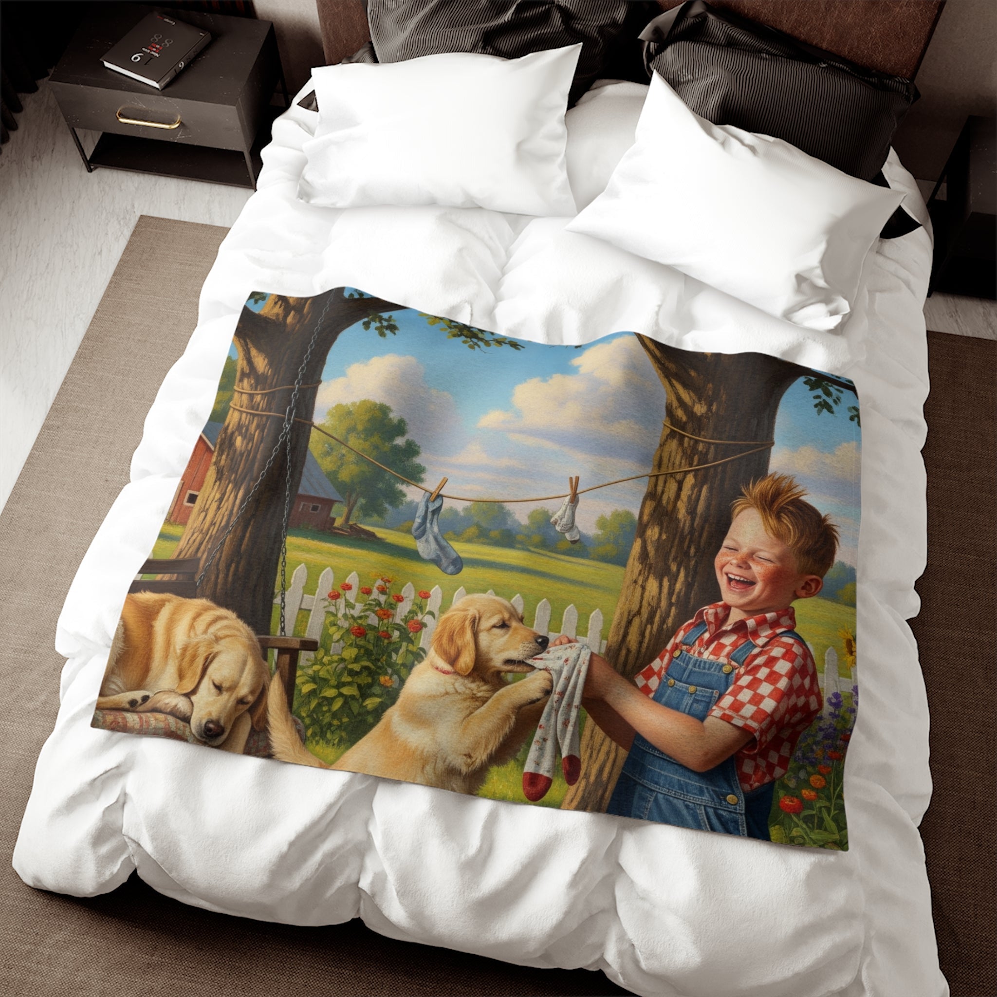 Sweatshirt Blanket – Plush Fleece Throw, 2 Size Options