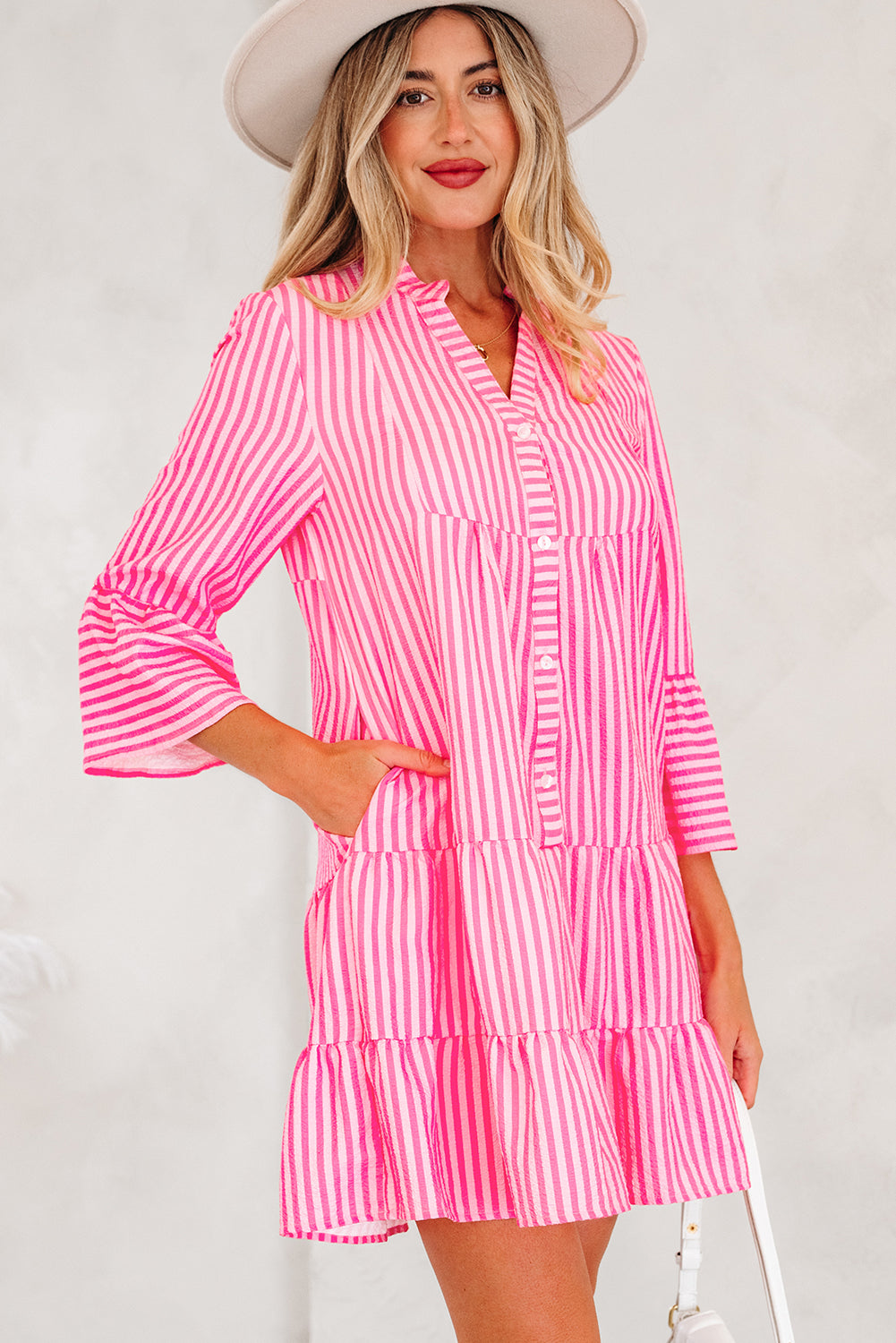 Oaklynn Tiered Flowy Mini Dress