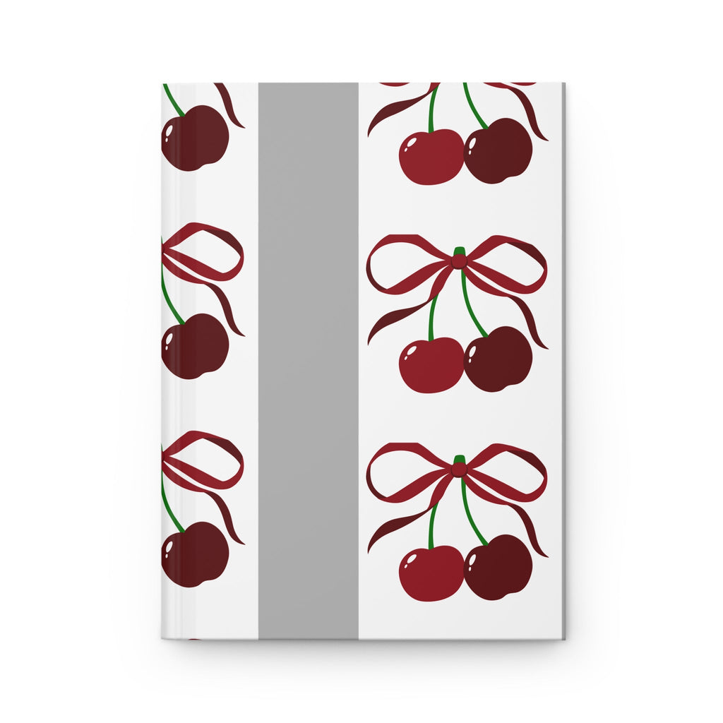 Customizable: Cherry Blossom Hardcover Journal, Cute Cherry Notebook, Gift for Writers, Journaling, Cherry Inspired Stationery, Cherry Decor