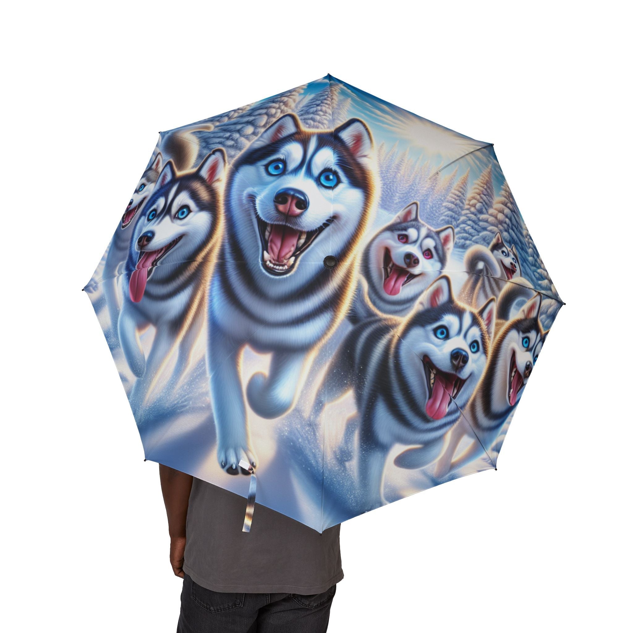 48" Semi-Automatic Umbrella – Windproof Large Travel Rain Umbrella