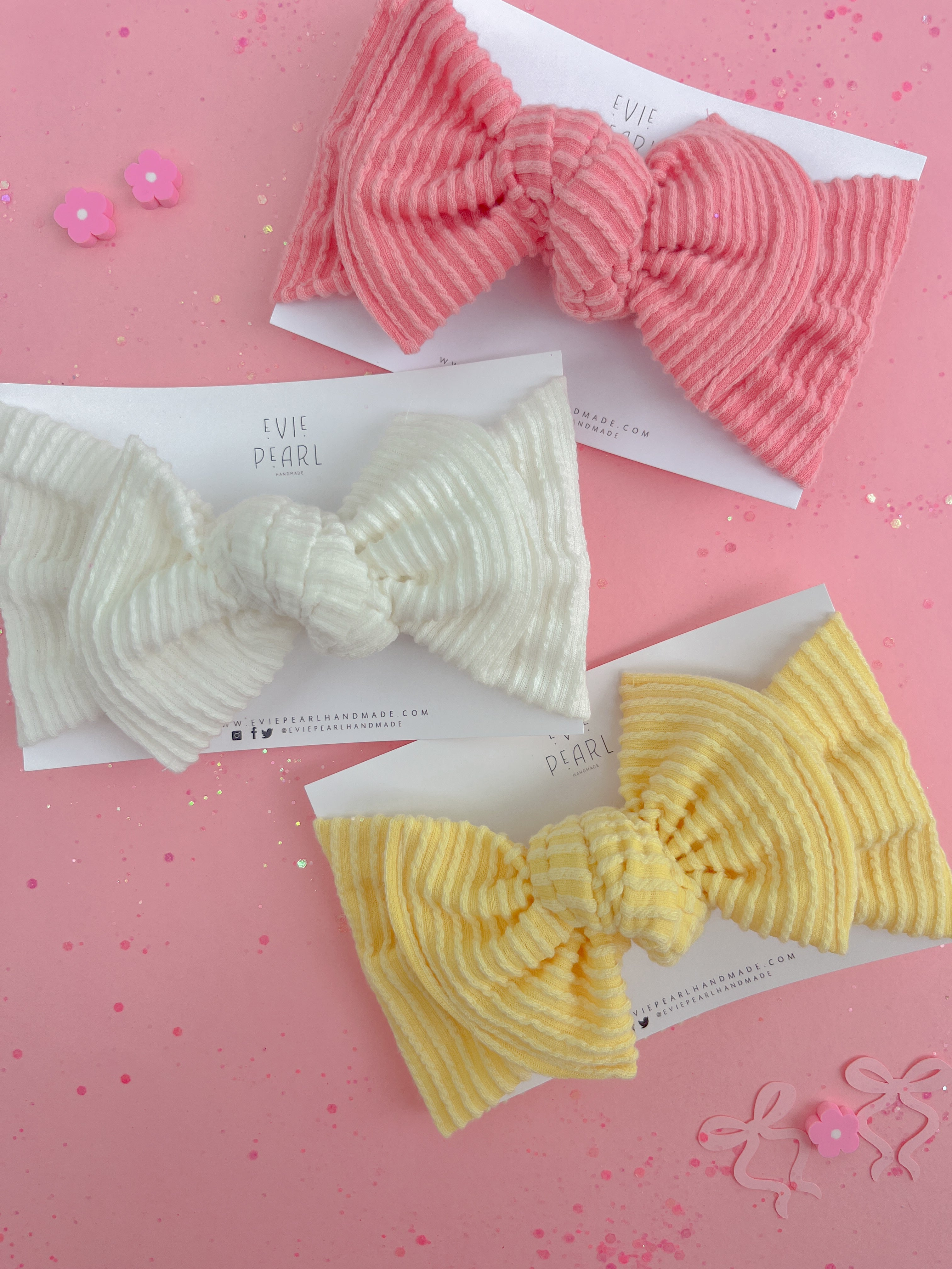 Butter Yellow Baby Bow Turban