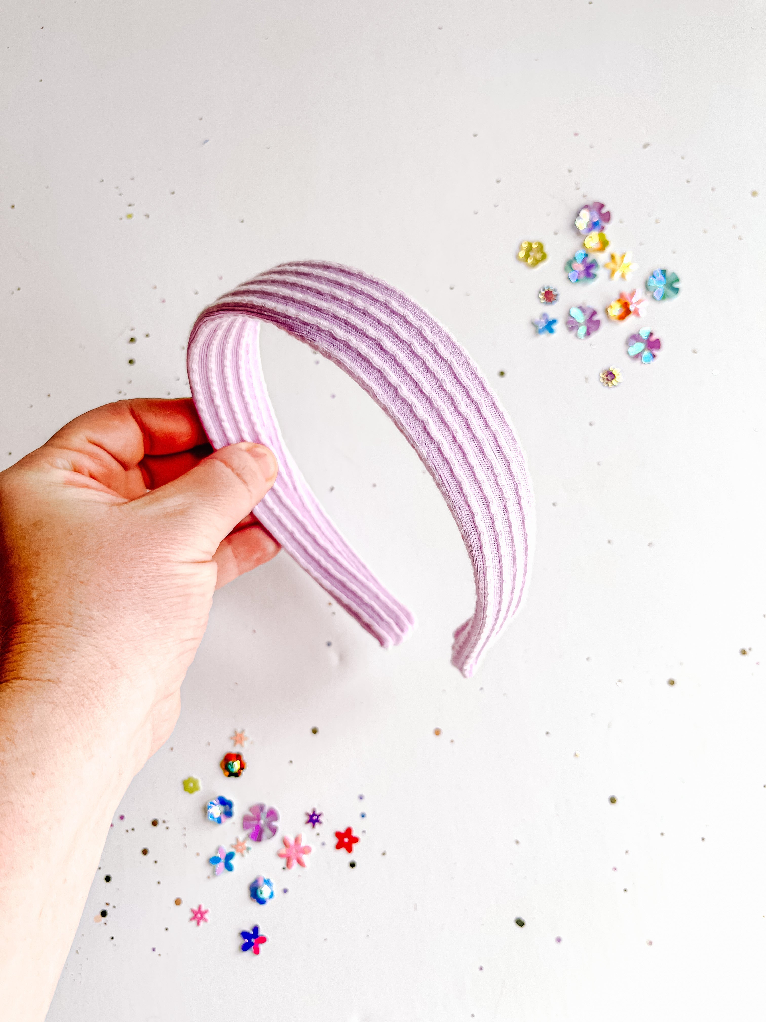 Lilac Ribbed Classic Headband