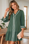 Xyla Bracelet Sleeve Shift Dress
