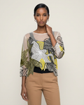Citron & Onyx Beaded Tulle Top
