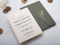 Khaki Green Wedding Invitation - Nature Inspired