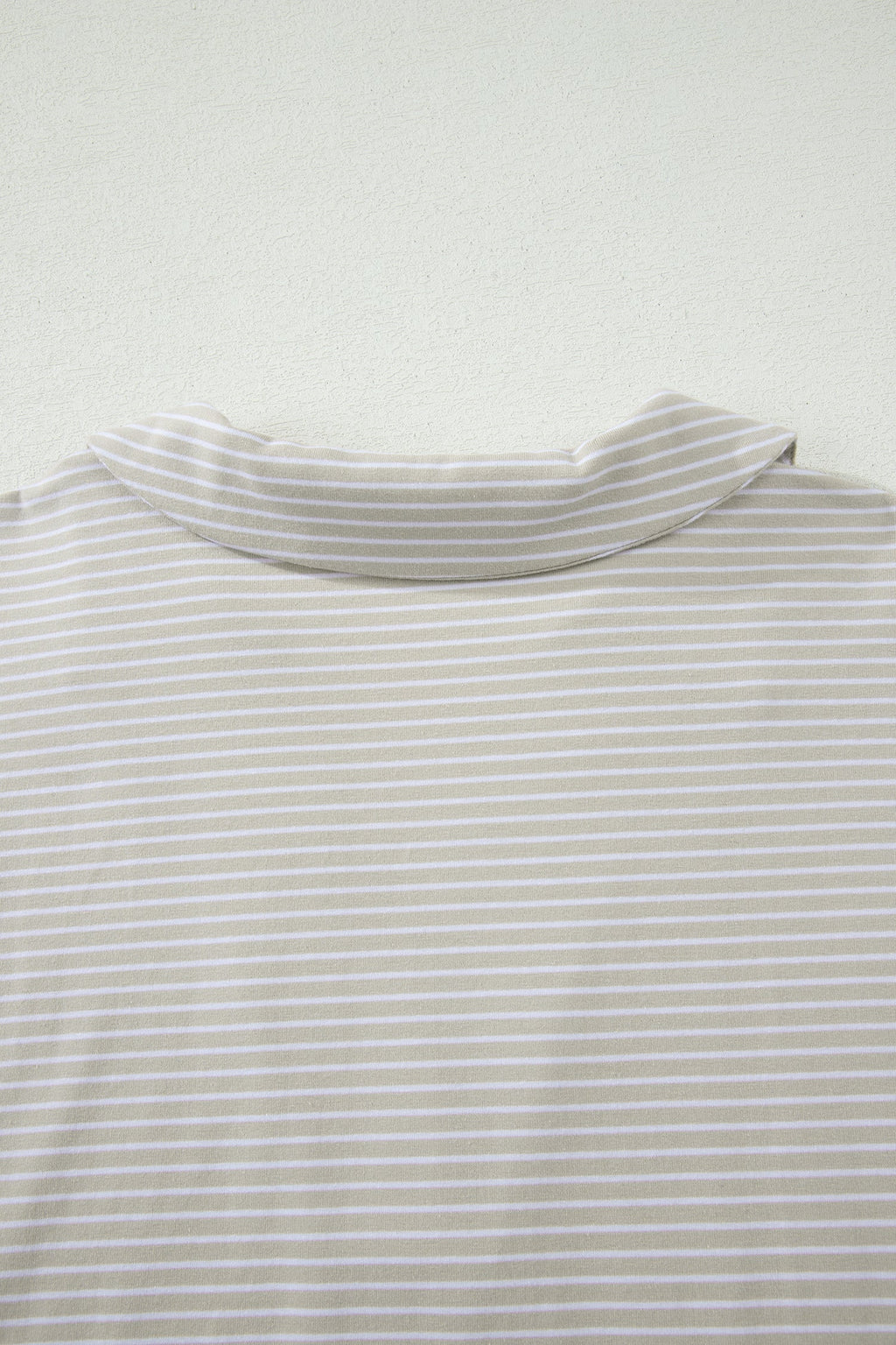 Stripe Dolman Sleeve Polo Shirt & Drawstring Shorts Set