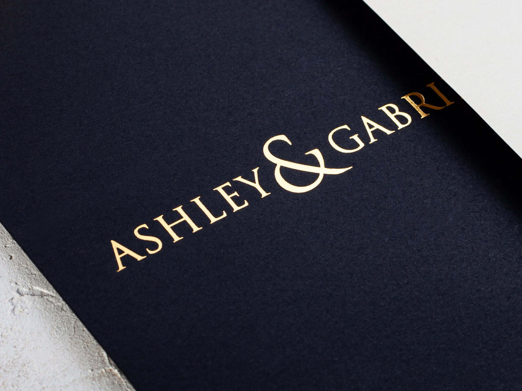 Khaki Green Minimalist Wedding Invitation