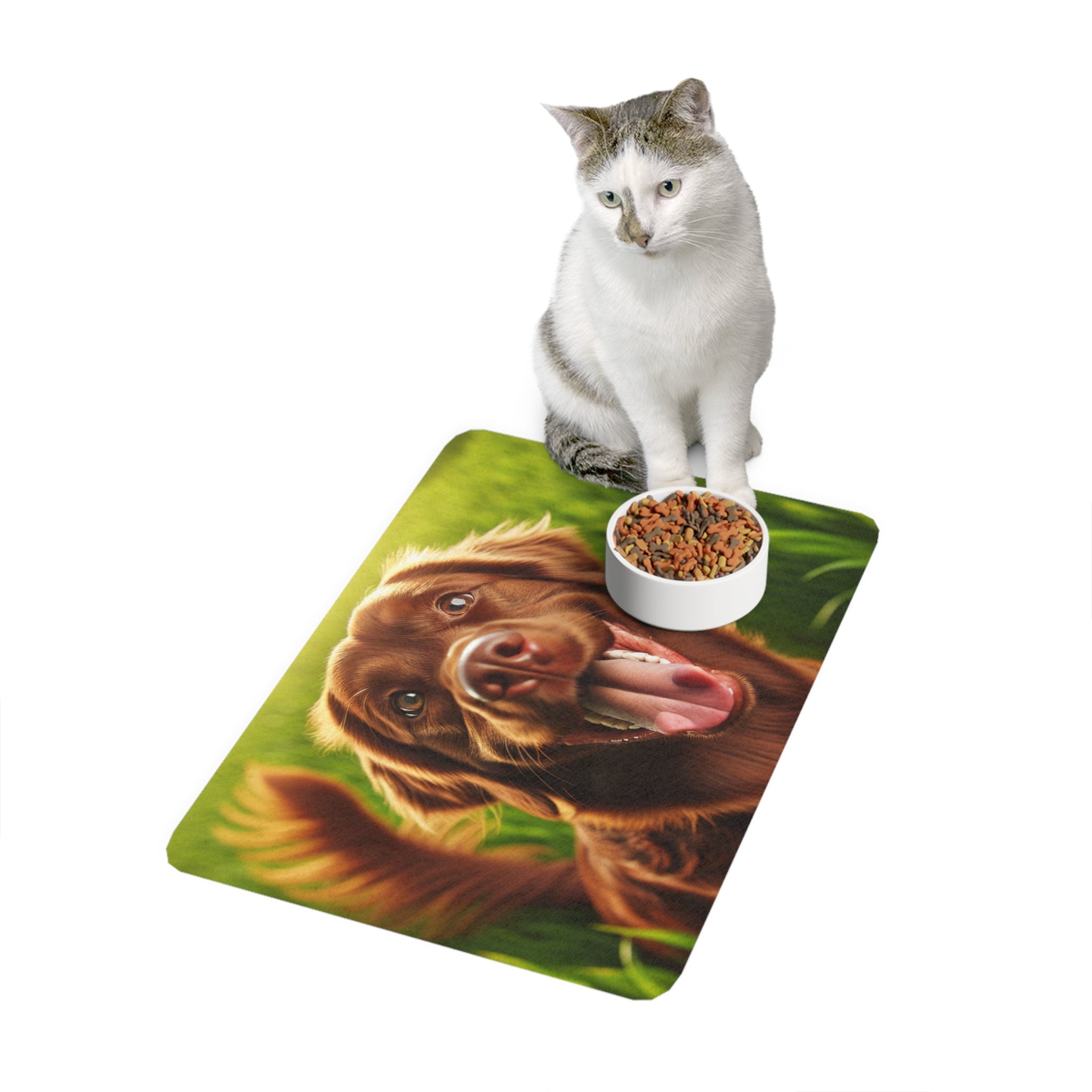 Non-Slip Pet Food Mat – Waterproof Feeding Mat for Dogs