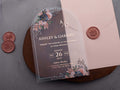 Arch Acrylic Wedding Invitation with Rose Gold Foil