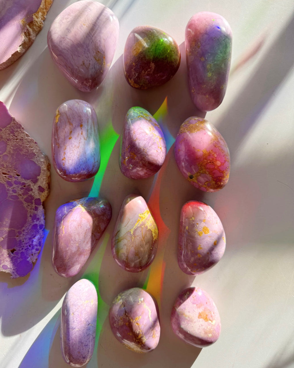 Phosphosiderite Palm Stones - AAA