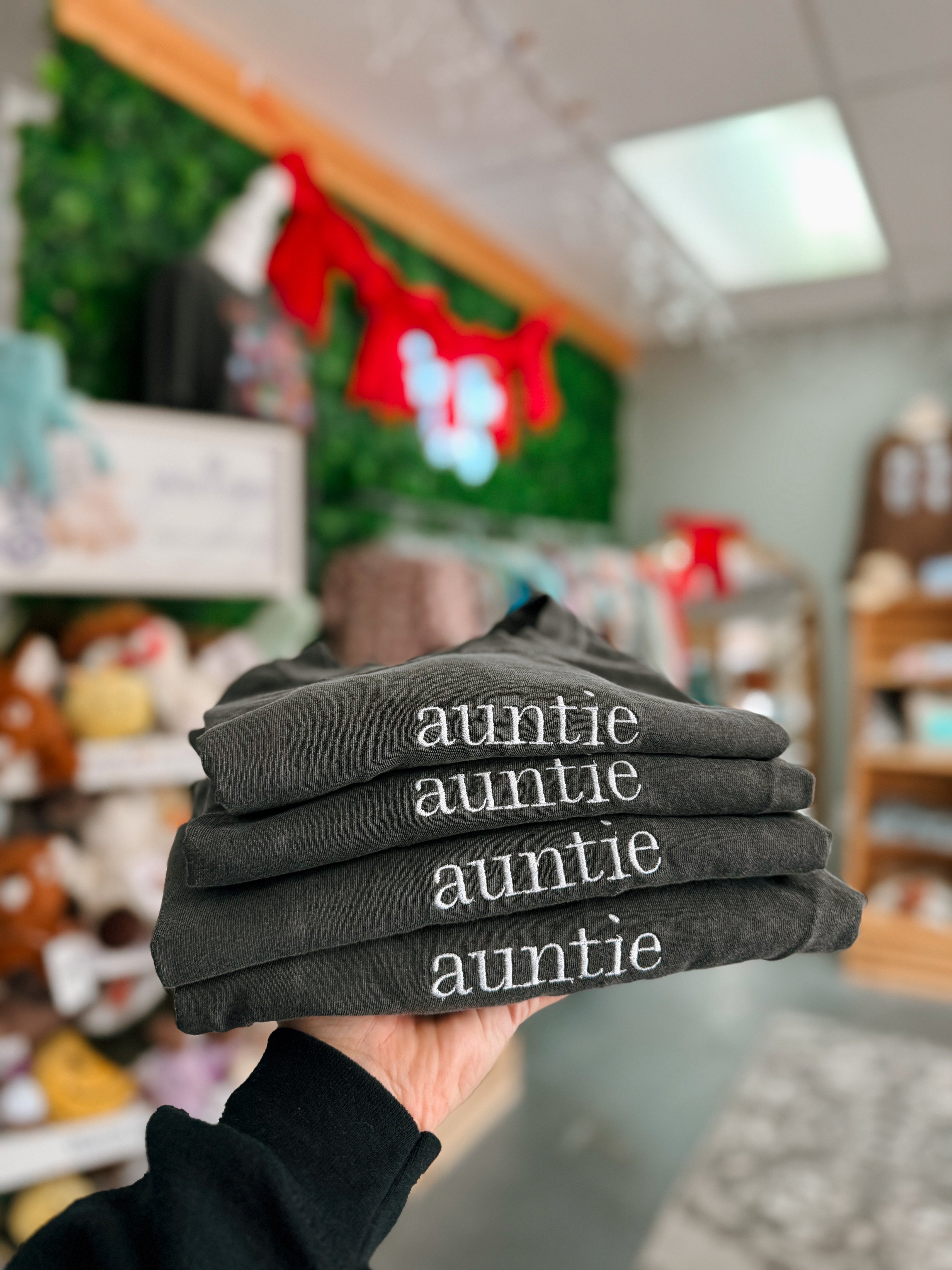 embroidered * custom simple word/name tee