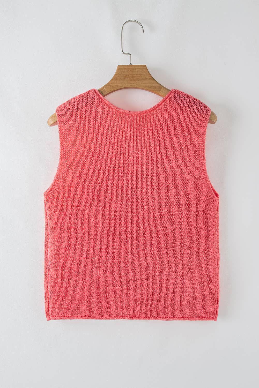Lace-Up V-Neck Sweater Vest