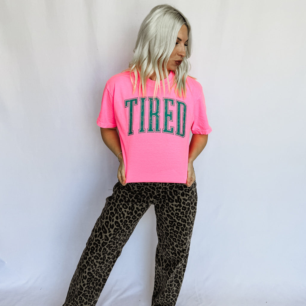 *Tired Graphic Tee D-1091
