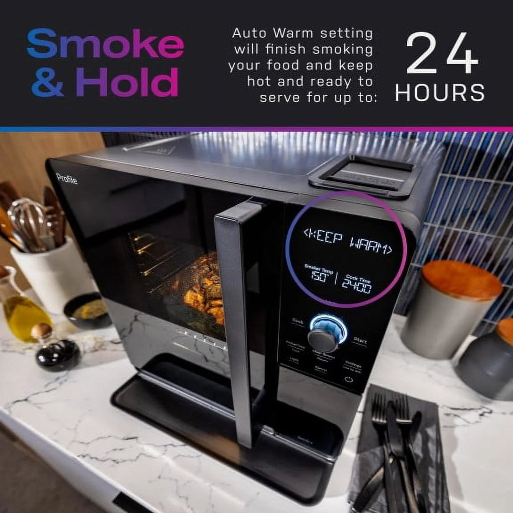 Profile Wood Pellet Food Smoker with Active Smoke Filtration