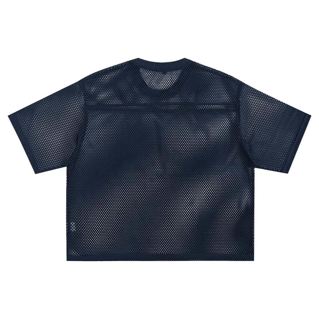 Fearless Apparel Line Taped Mesh Boxy T-shirt for Streetwear unisex