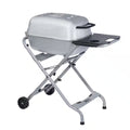 PK-TX Portable Cast Aluminum Charcoal Grill and Smoker in Gray Silver