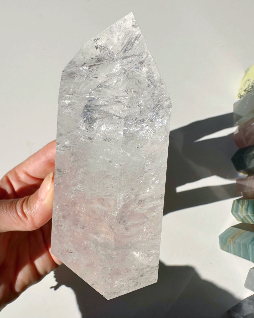 Clear Quartz Tower