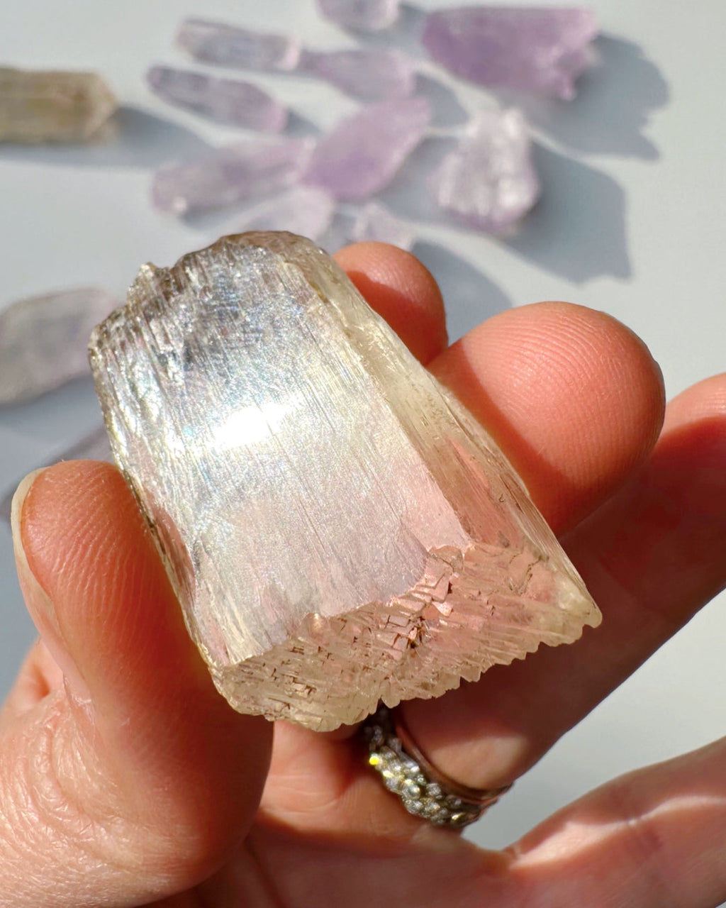 Raw Kunzite