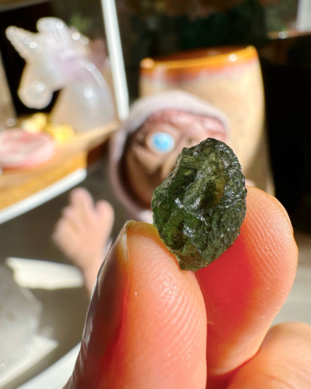Chlum Moldavite #7 - AA