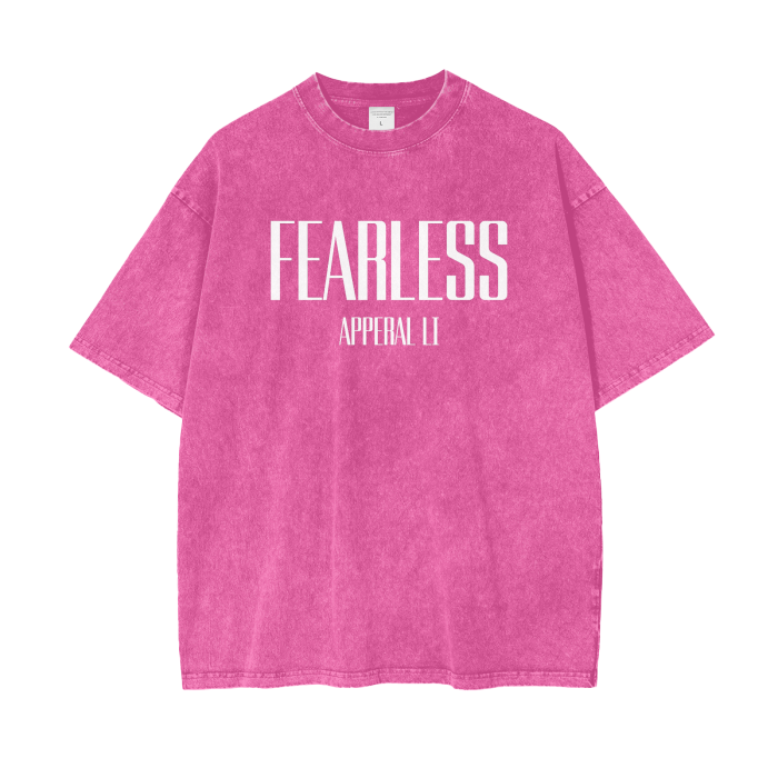 FearLessLI Apperal Li Left On Seen Acid Wash Oversize T-Shirt