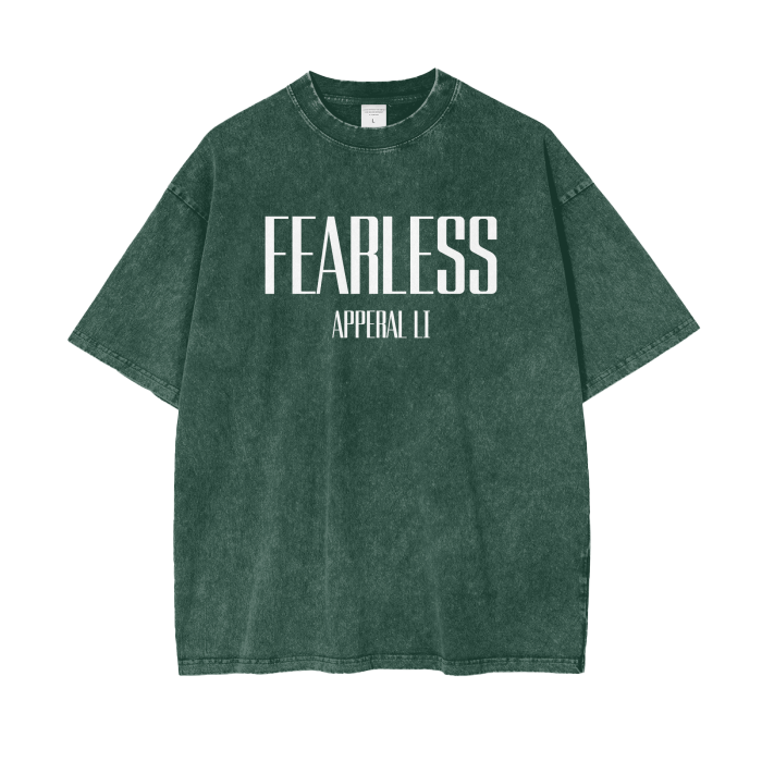 FearLessLI Apperal Li Left On Seen Acid Wash Oversize T-Shirt