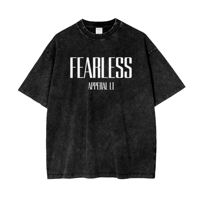 FearLessLI Apperal Li Left On Seen Acid Wash Oversize T-Shirt
