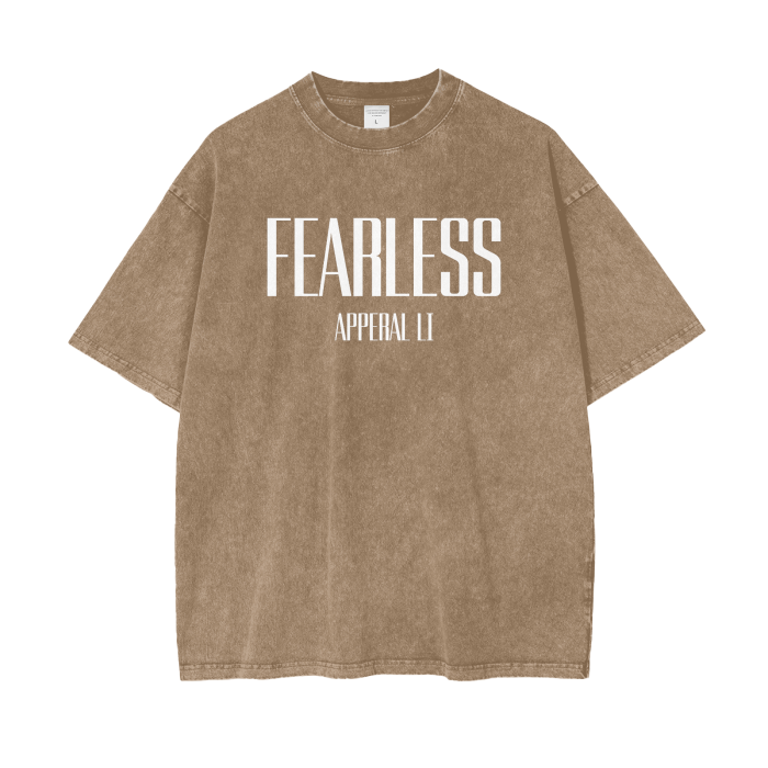 FearLessLI Apperal Li Left On Seen Acid Wash Oversize T-Shirt