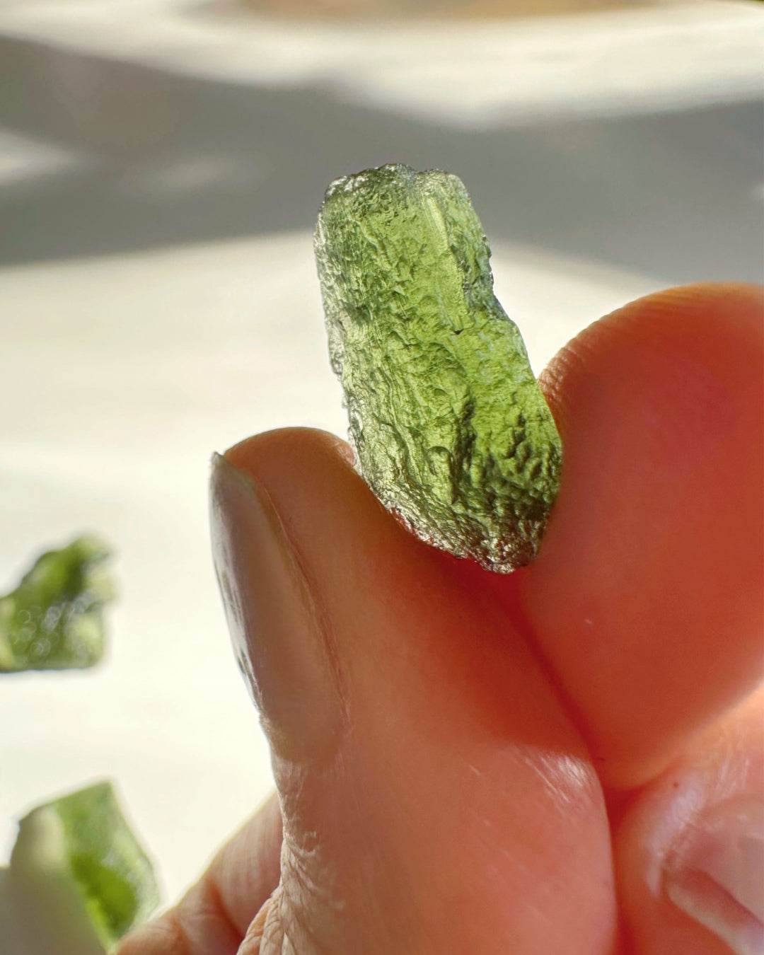 Chlum Moldavite #8 - AA