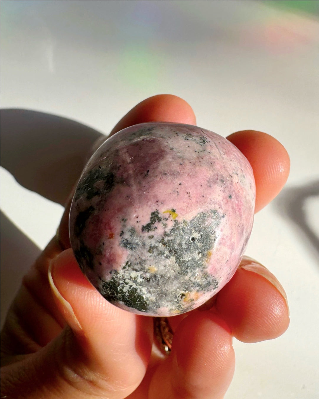 Rhodonite Skull