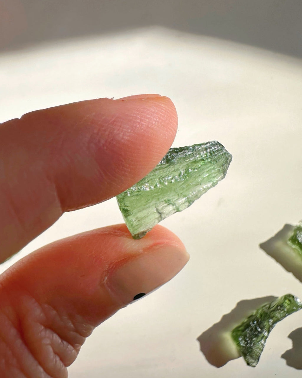 Chlum Moldavite #10 - AA