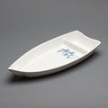 Melamine Sushi Boat, 3pc, 15.25" x 7" (Elegant Blue Bamboo)