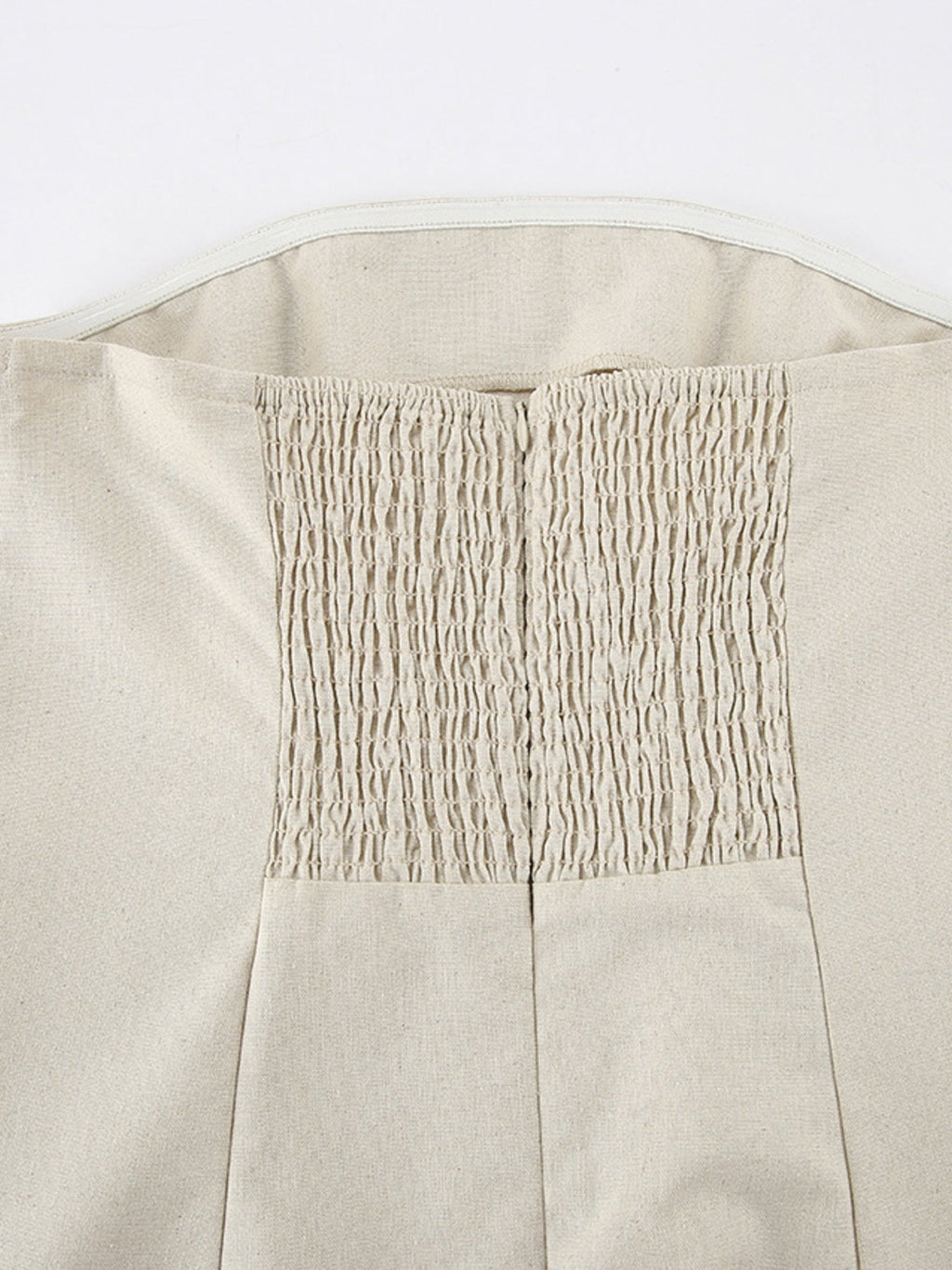 Hemp Smocked Back Tube Dress