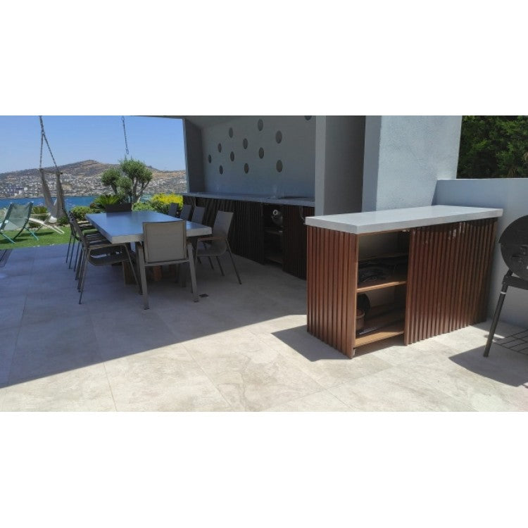 Barocco Aesgaard Lightweight Concrete Rectangular Dining Table - (W)39" (L)86.5" (H)29.5"