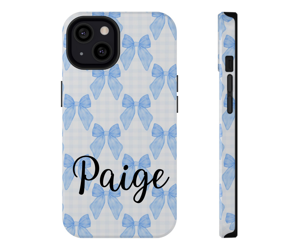 Customizable: Charming Bow Pattern Phone Case