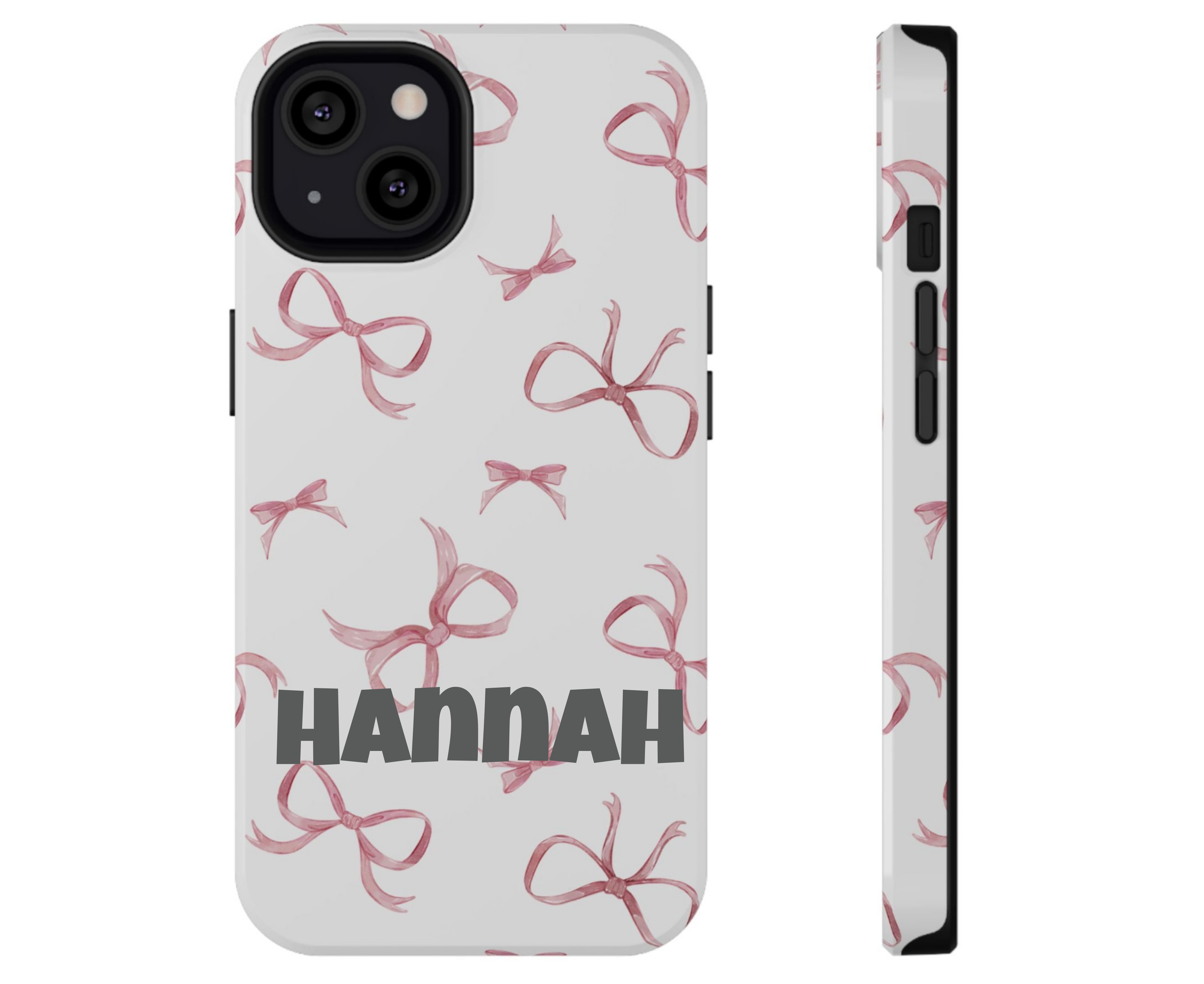 Customizable: Coquette Bow Stylish Impact-Resistant Phone Case