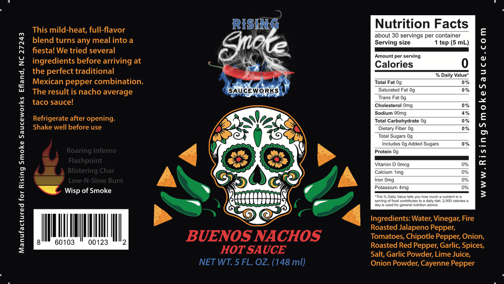 Buenos Nachos - Jalapeño Chipotle Taco Sauce (Mild)