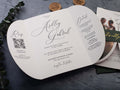 Butterfly Fold Wedding Invitation with Photo