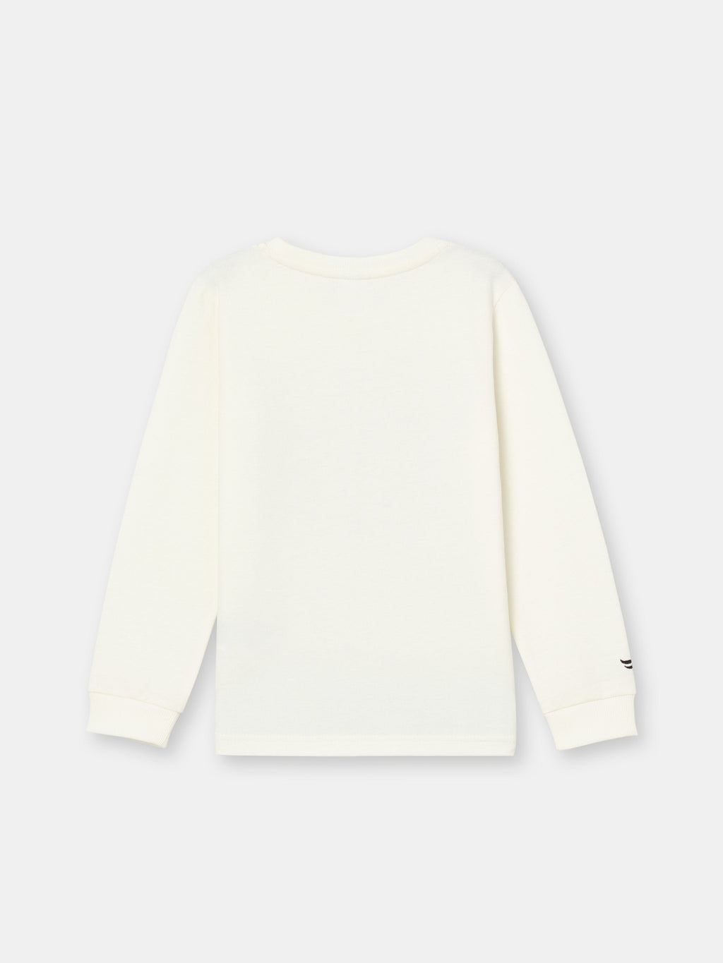 Long Sleeve T-Shirt with (Sky) Phrase - White