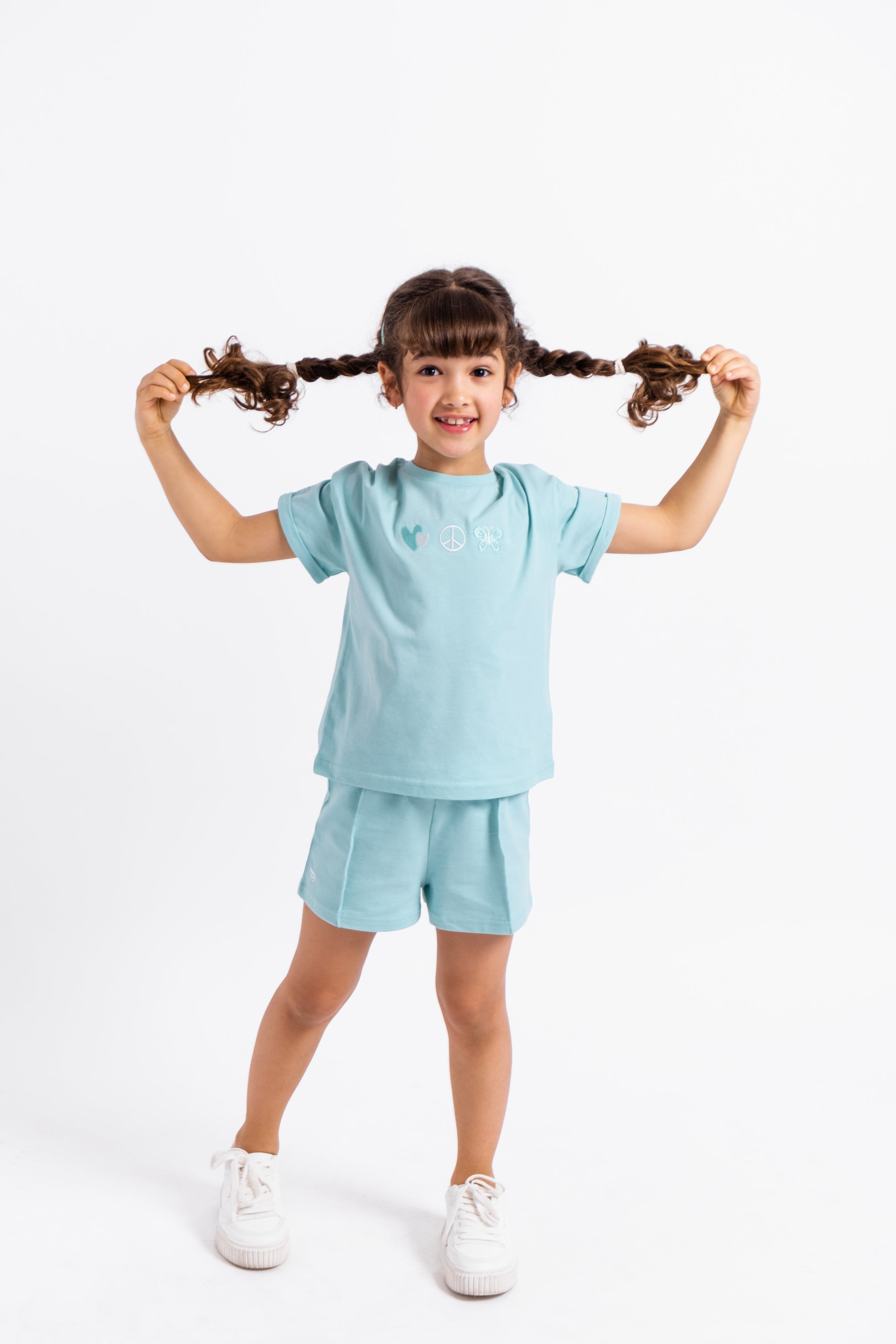 Short Sleeve T-Shirt with Embroidery - Atlantis