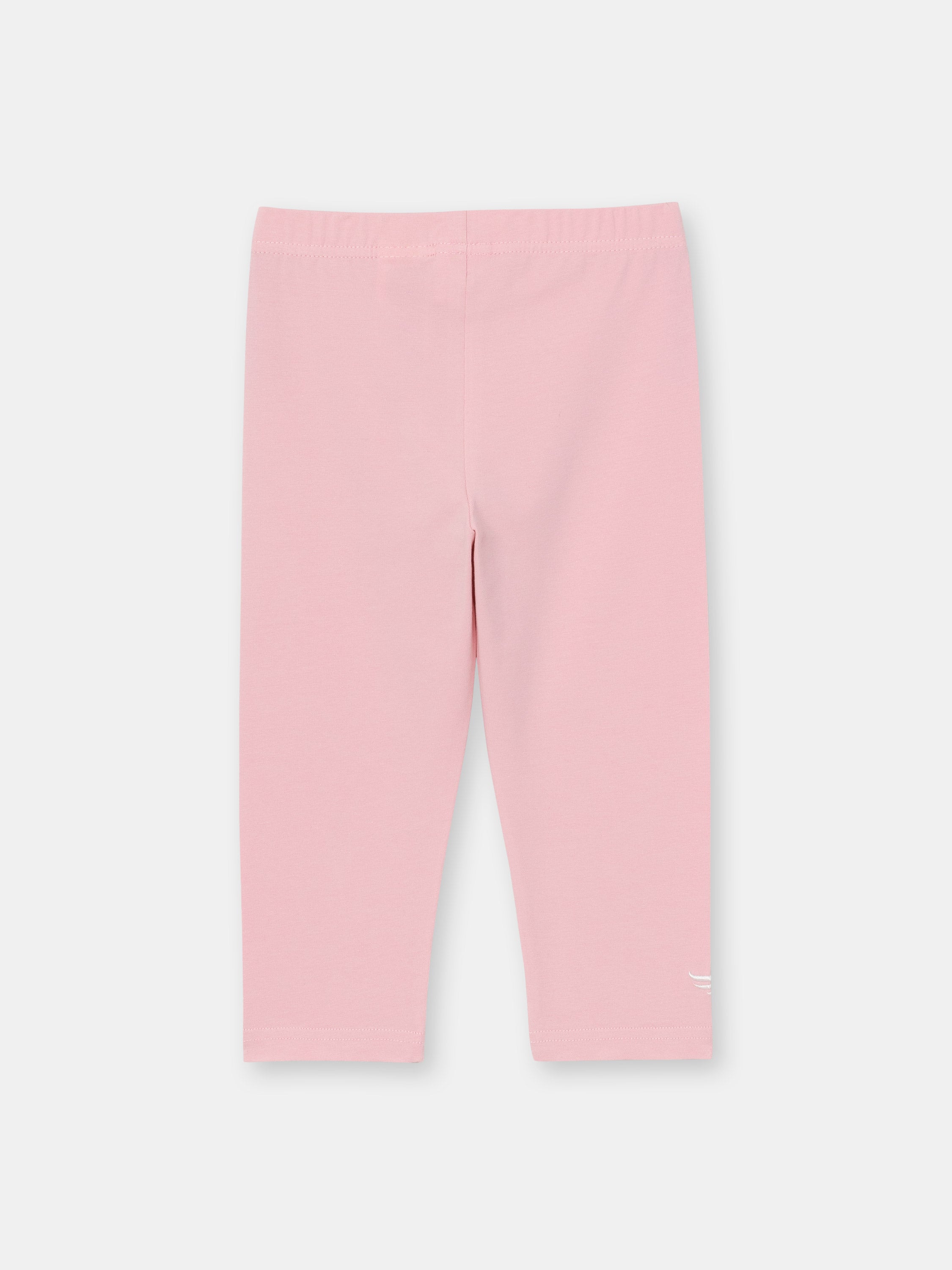 Cherubino Back-to-School Pastel Pink Leggings for Girls - Perfect for Kindergarten, Daycare & Everyday Play