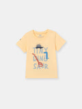 Short Sleeve T-Shirt with (Tiny Dino) Graphic - Yellow