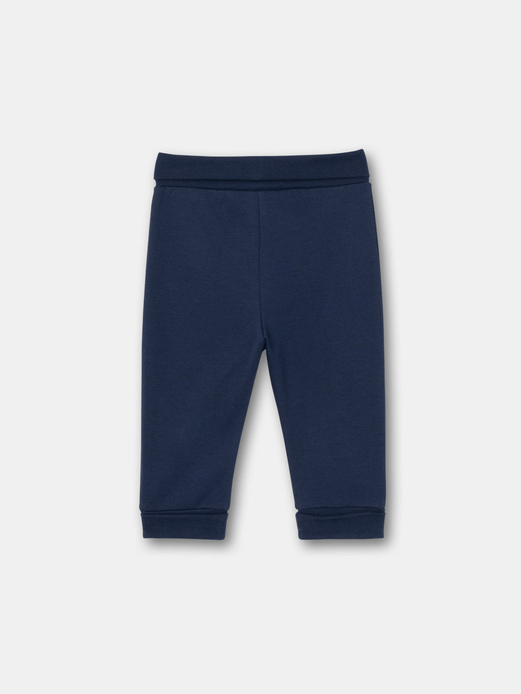 Solid Waistband Joggers with Adjustable Cuffs - Dark Blue