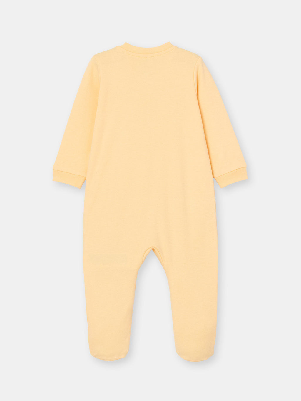 Solid On-the-Go Zipper Jumpsuit with Non-Slip Footies - Yellow