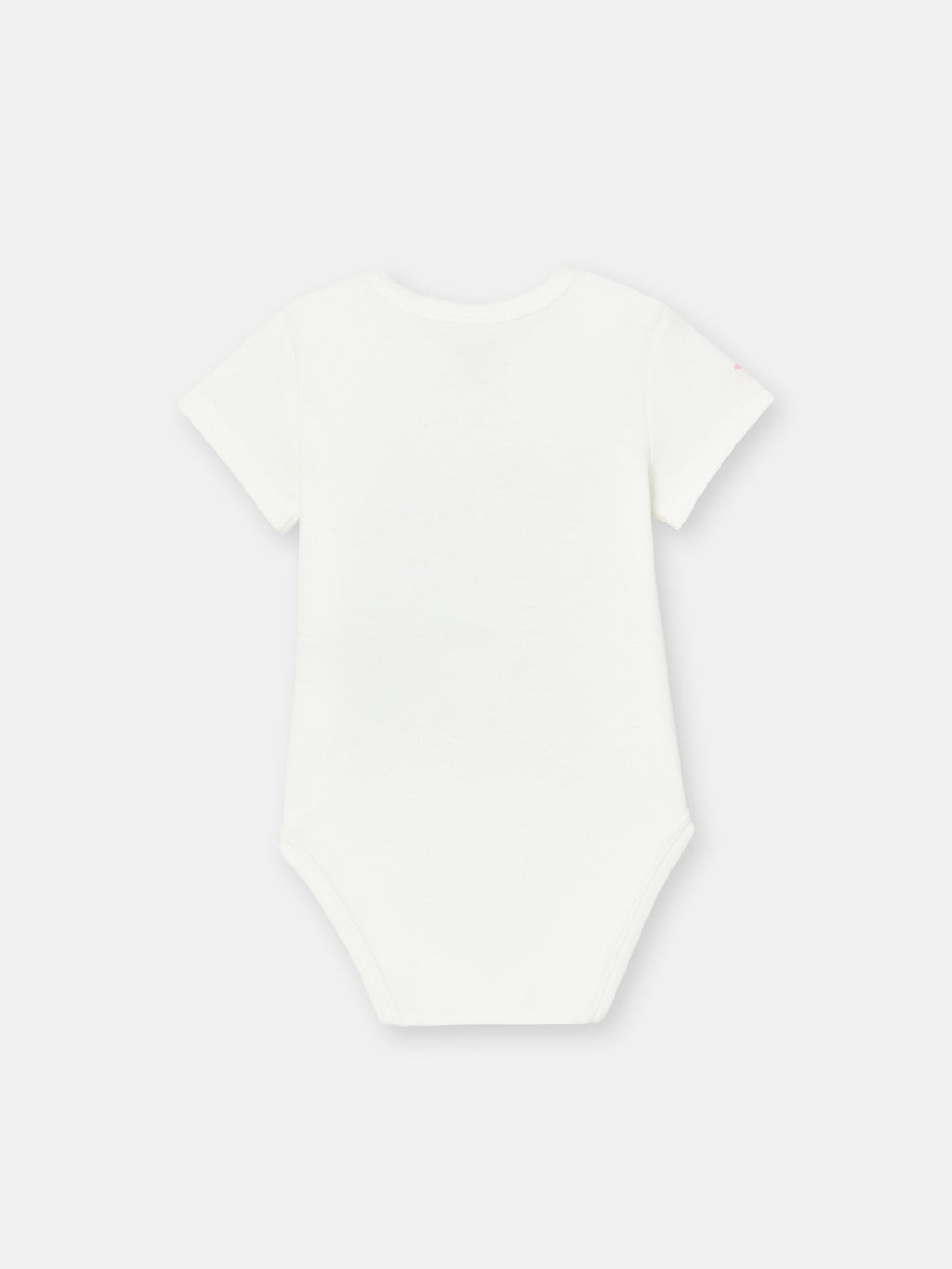 Short Sleeve Wrap Front Bodysuit with (Masterpiece) Phrase Graphic - White
