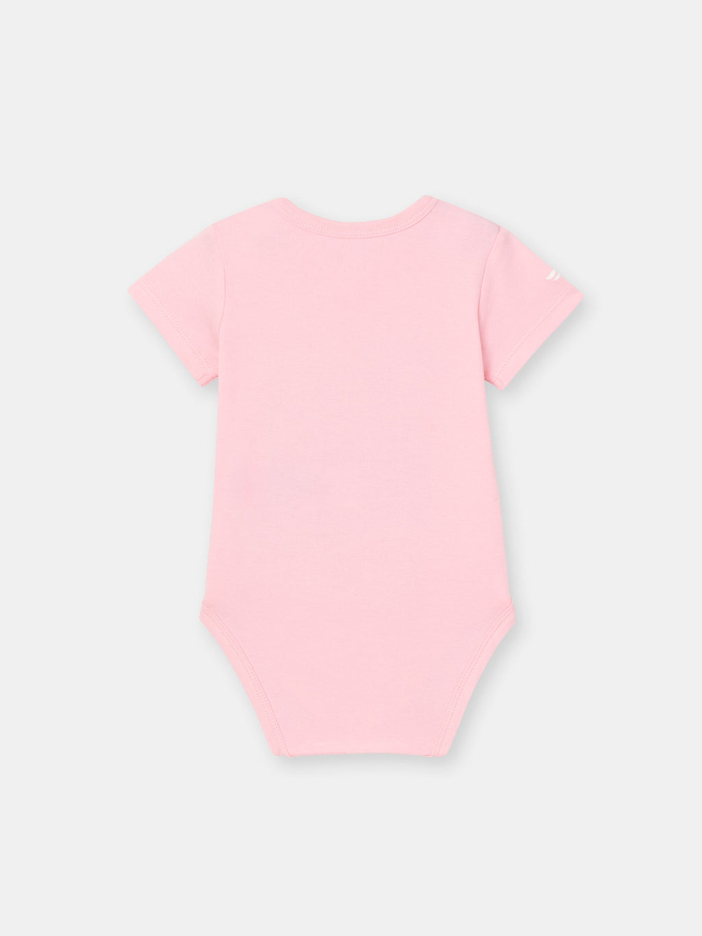 Short Sleeve Wrap Front Bodysuit with (Masterpiece) Phrase Graphic - Pink