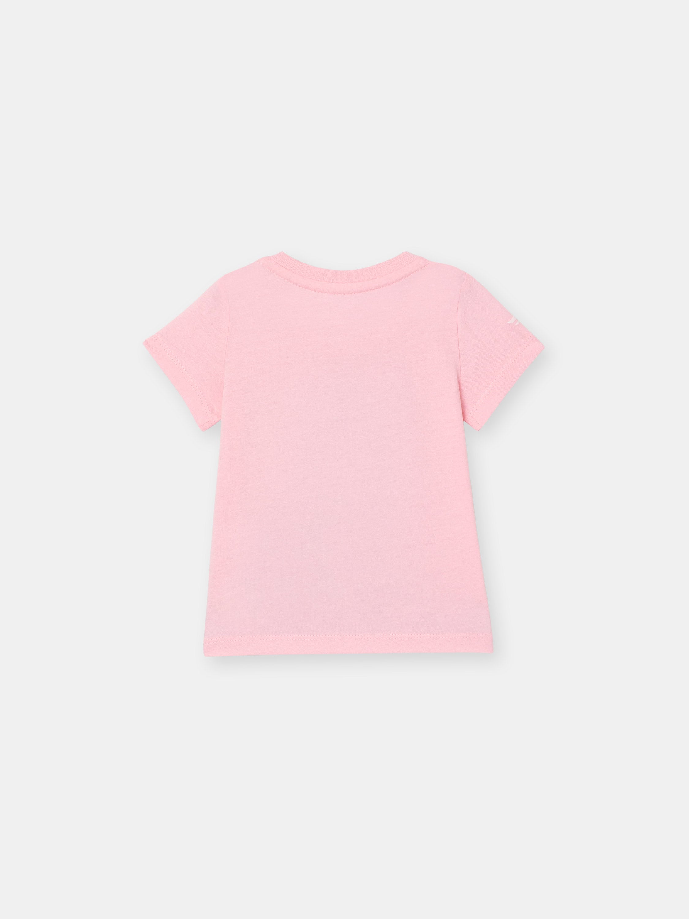 Short Sleeve T-Shirt with (Zebra) Patch Embellishment - Pink