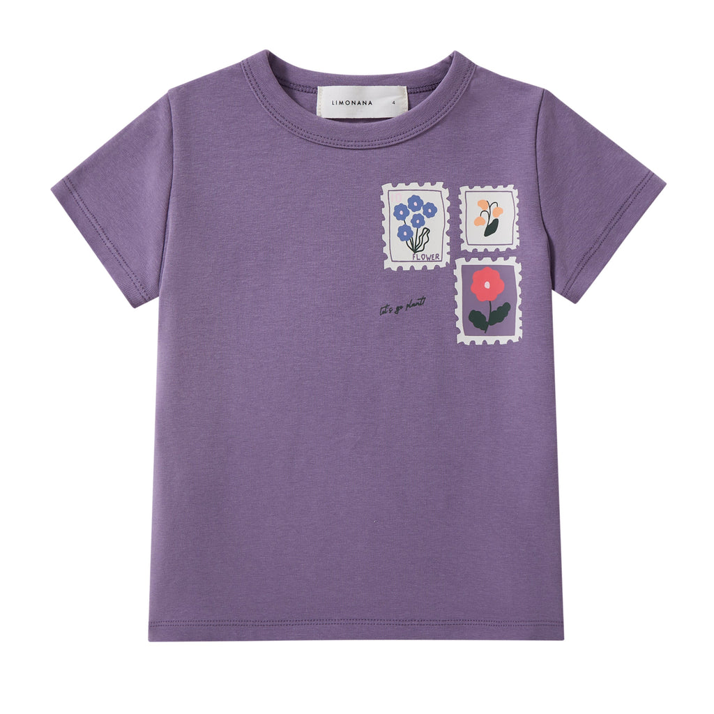 Purple Wash Stamp Tee