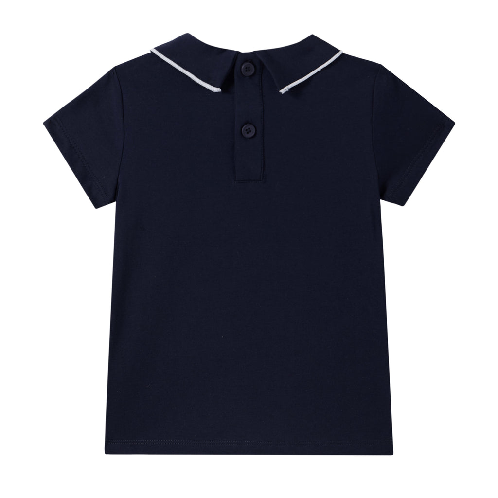 Coastal Navy Tie Tee