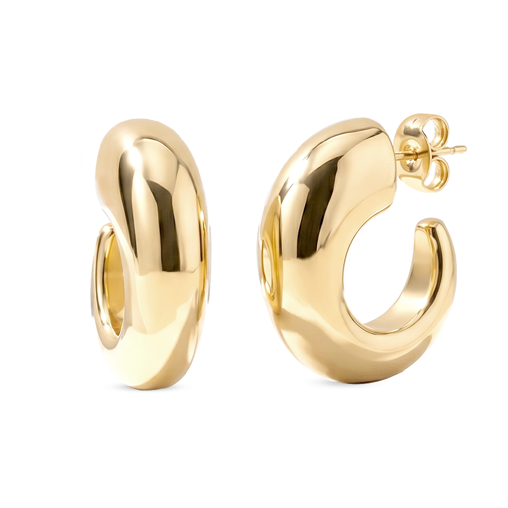 Camila Chunky Open Hoop Earrings